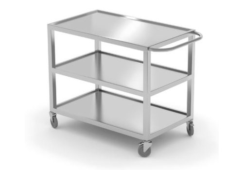  Hendi Chariot de service en acier inoxydable | Usage intensif 