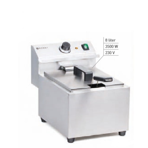  Hendi Deep fryer | 18/0 stainless steel | 8 Liters | 230 V | 300x455x (H) 345 mm 