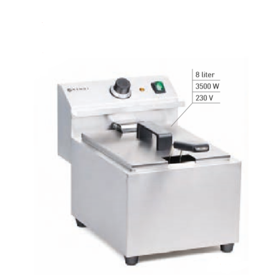 Friteuse | Acier inoxydable 18/0 | 8 litres | 230 V | 300x455x(H)345 mm