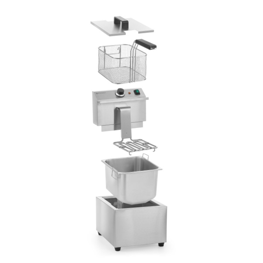 Friteuse | Acier inoxydable 18/0 | 8 litres | 230 V | 300x455x(H)345 mm