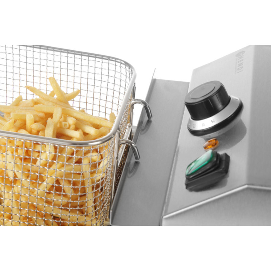 Friteuse | Acier inoxydable 18/0 | 8 litres | 230 V | 300x455x(H)345 mm