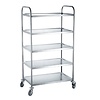 Hendi Serving trolley | Stainless steel | 5 shelves | Dismountable