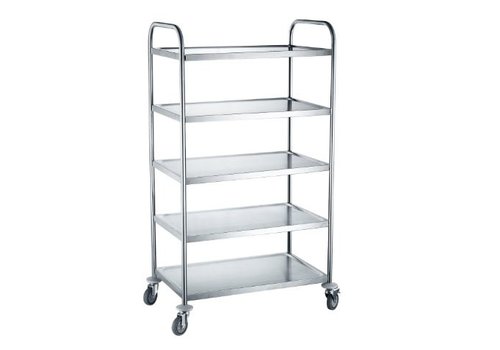 Hendi Serving trolley | Stainless steel | 5 shelves | Dismountable 