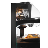 Vitrine chauffante à quartz | 625x467x(H)650mm | 4x GN 1/2