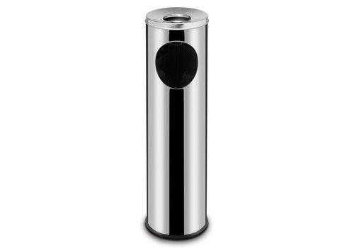  Hendi Poubelle avec cendrier | acier inoxydable | 15 litres 