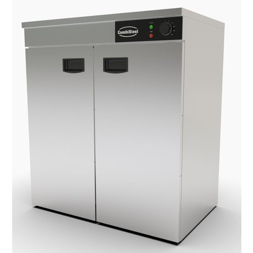  Combisteel Edelstahl-Wärmeschrank | 2 Türen 