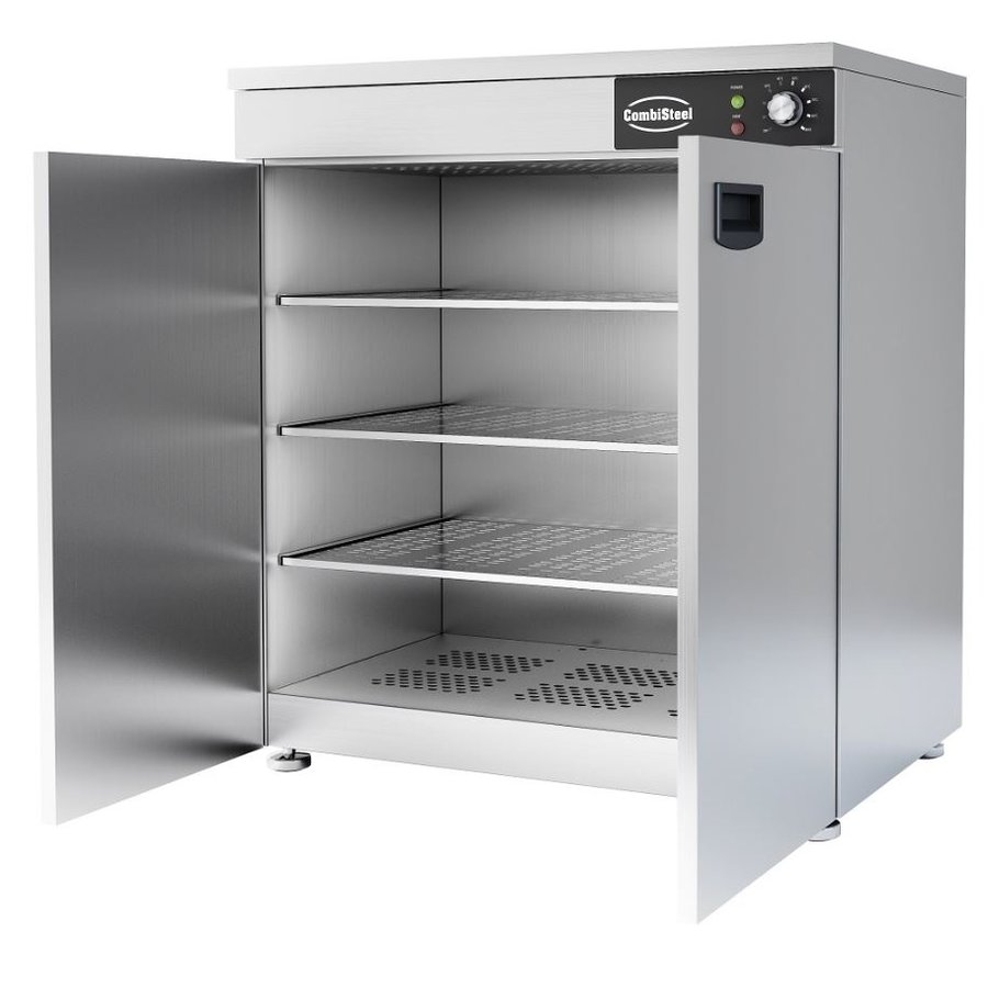 Edelstahl-Wärmeschrank | 2 Türen