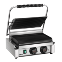 Gril de contact | acier inoxydable | 230 V