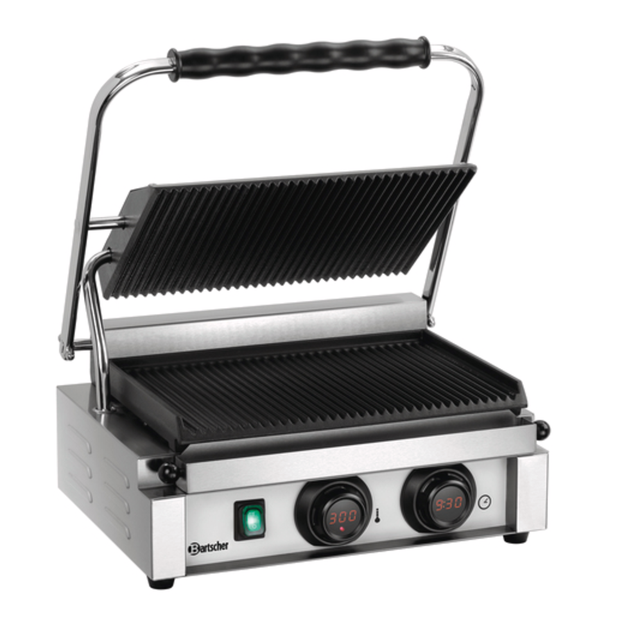 Gril de contact | acier inoxydable | 230 V