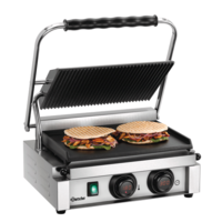 Contact grill | stainless steel | Ribbed/Smooth | 230 V