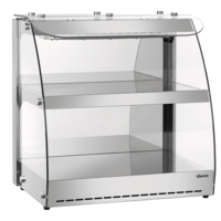 Hot display cases | Stainless steel | 2 levels