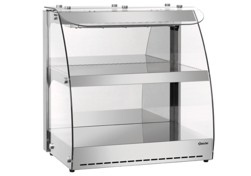  Bartscher Hot display cases Stainless steel 2 floors 