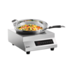 Bartscher Wok à induction | Acier inoxydable | 35,5x44x16,5 cm