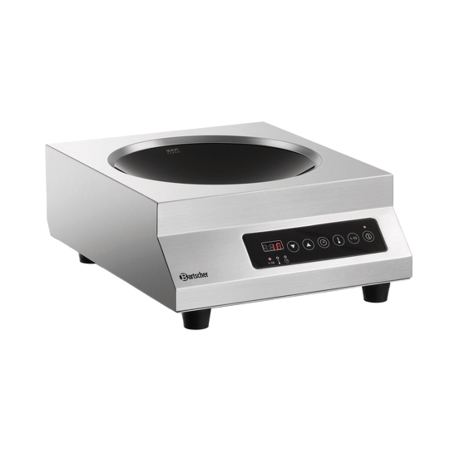 Wok à induction | Acier inoxydable | 35,5x44x16,5 cm