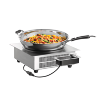 Built-in induction wok | stainless steel | 37x39x13.5 cm