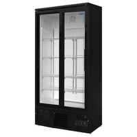 bar display with double folding doors