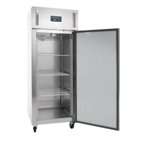 Fridge with wheels | stainless steel | 650L