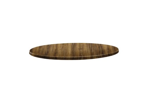  HorecaTraders Plateau de table rond | Bois de cerisier | 3 tailles 