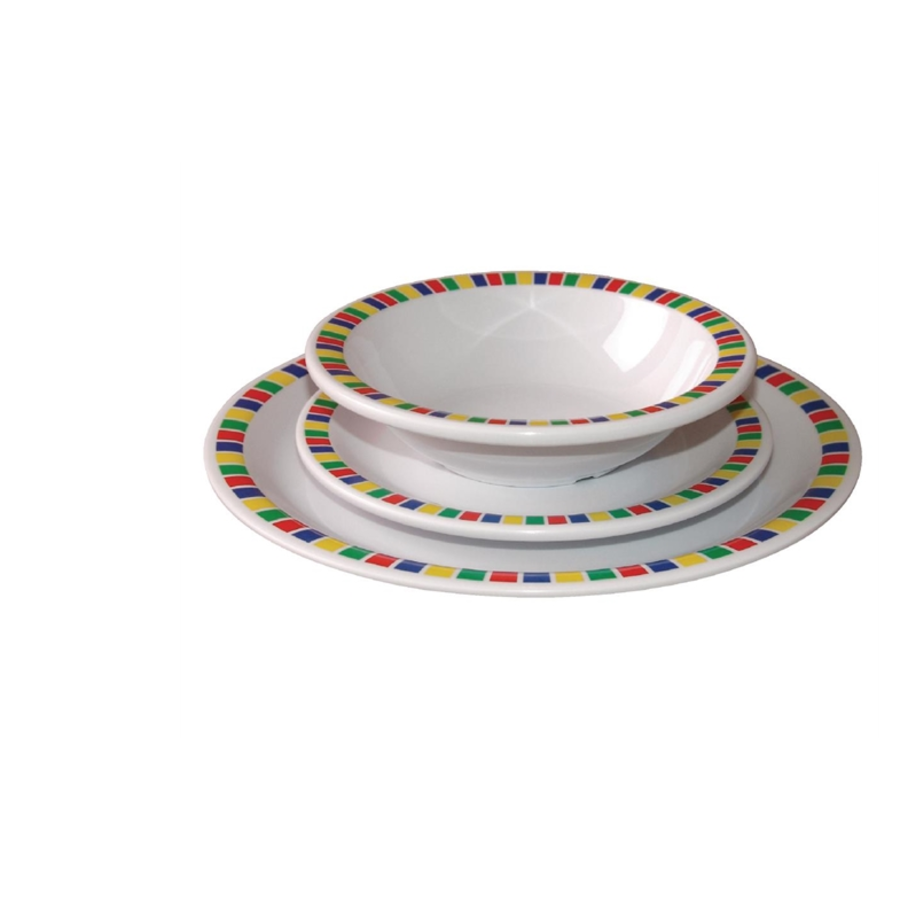 Bunte Melaminschüssel 12 Stück | 2 Formate