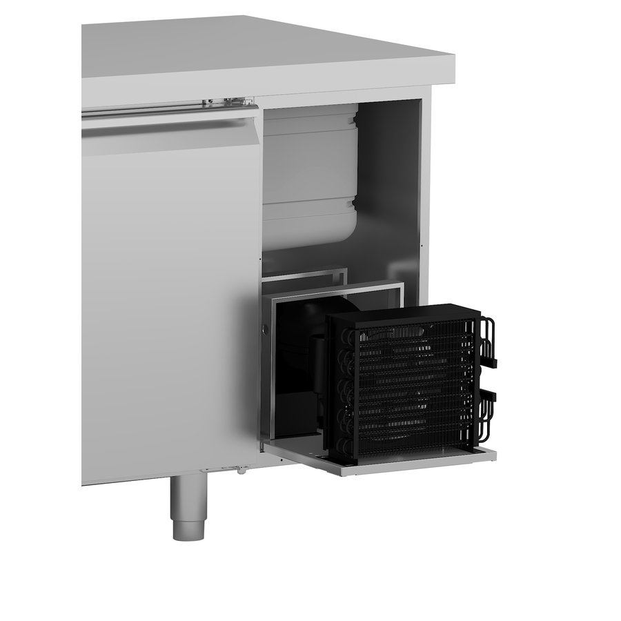 Établi réfrigéré Snowflake 4 portes | 343 litres | 2242x700x830-900mm