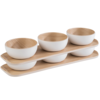 APS Melamine Serving Plate With 3 Bowls