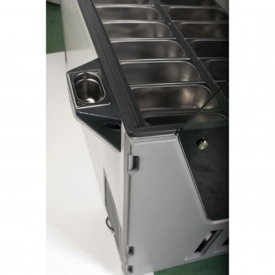 Ice cream display case Hawaii | 16 ice cream tubs | 1590x1195x1335mm