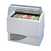 HorecaTraders Ice cream display case for ice cream 118x77xh122 cm | 2 x 6 containers
