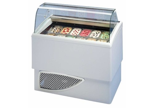  HorecaTraders Vitrine à glaces pour glaces 118x77xh122 cm | 2 x 6 plateaux 