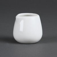 Whiteware Small white porcelain milk jug (12 pieces)