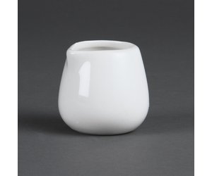 Olympia Cafe Milk Jug White - 70ml (Box 6) - CM754 - Buy Online at