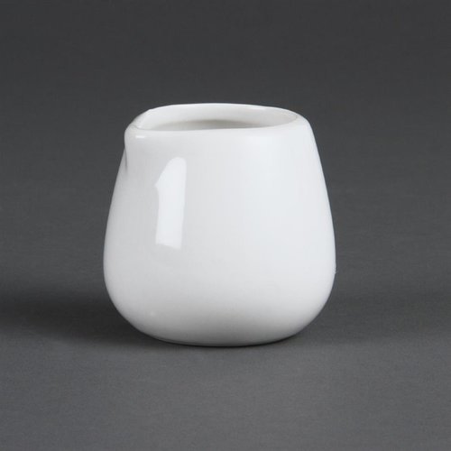  Olympia Petit pot à lait en porcelaine blanche (12 pièces) 