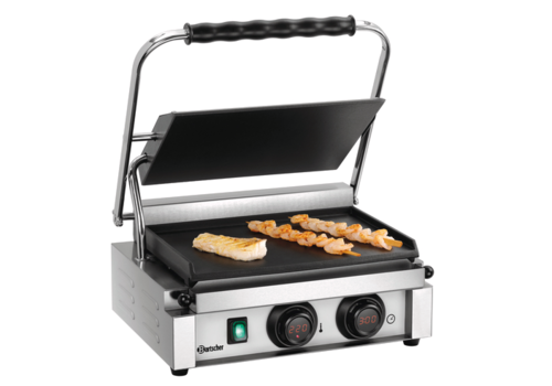  Bartscher Gril de contact lisse | Acier inoxydable 