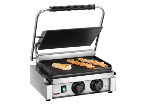  Bartscher Smooth Contact grill Stainless steel 