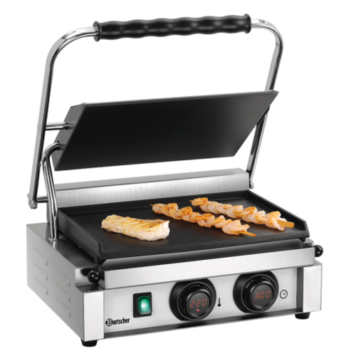  Bartscher Smooth Contact grill Stainless steel 