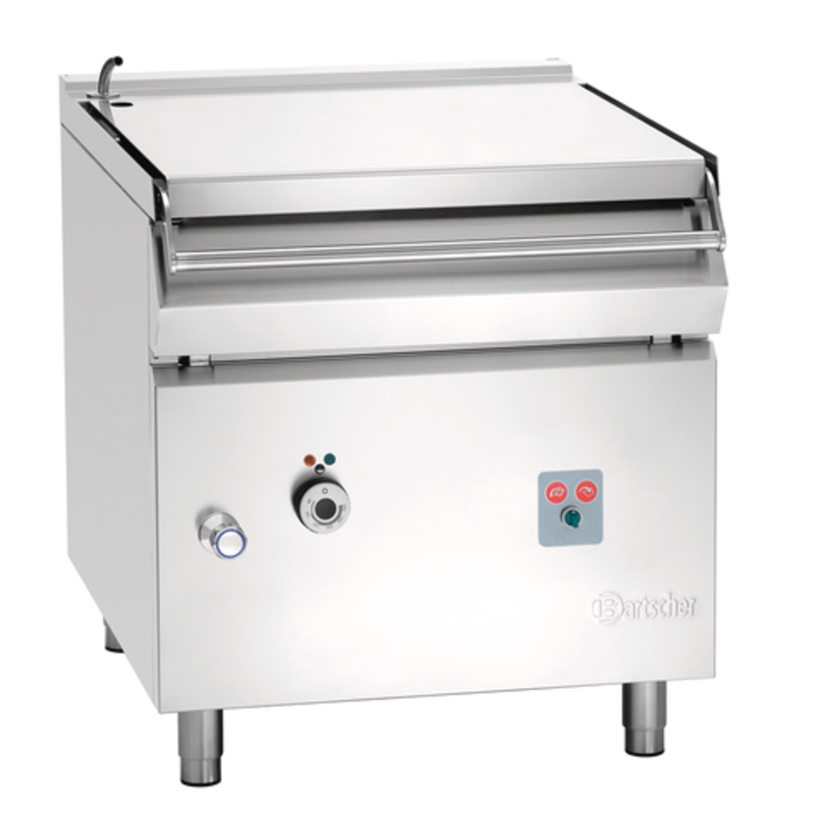 Poêle à frire inclinable | acier inoxydable | 70 litres