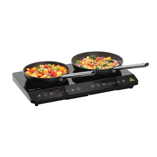  Bartscher Black Induction Hob | 3500 Watt | Double 