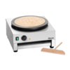 Crepe baking tray | Stainless steel | Ø400 mm | including dough divider | 230 volts