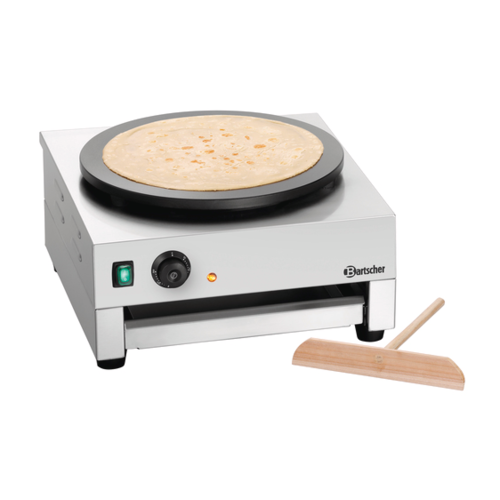  Bartscher Crepe baking tray | Stainless steel | Ø400 mm | including dough divider 
