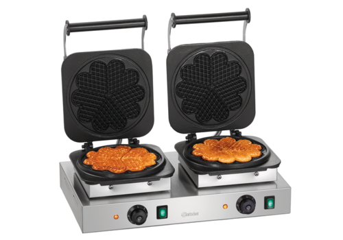  Bartscher Double Waffle Iron | Heart Shaped | Ø 210 mm 
