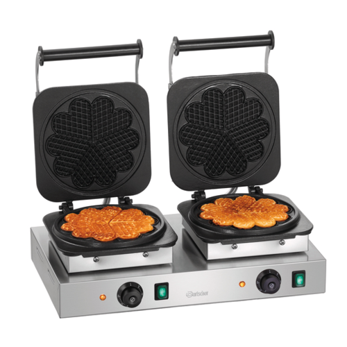  Bartscher Double Waffle Iron | Heart Shaped | Ø 210 mm 