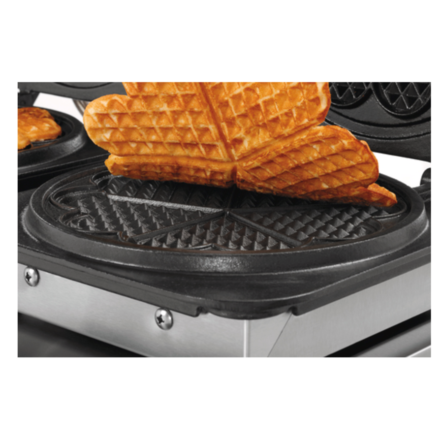 Double Waffle Iron | Heart Shaped | Ø 210 mm