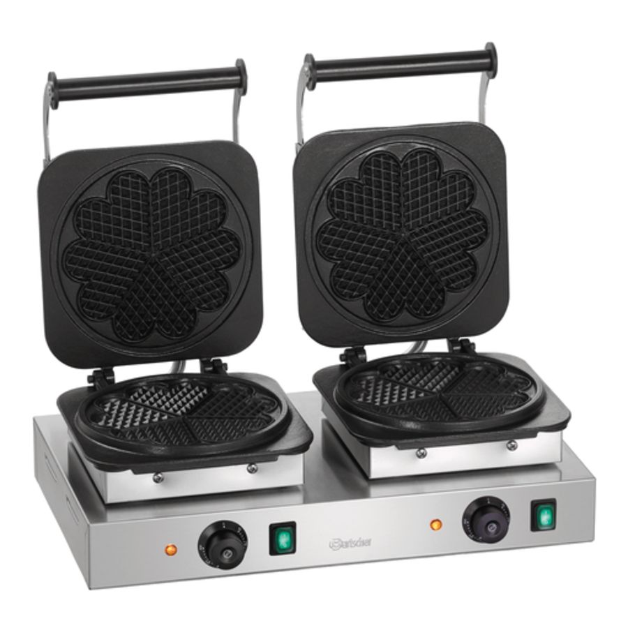 Double Waffle Iron | Heart Shaped | Ø 210 mm