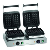 Waffle maker Rectangular Double | 160 x 100 X 32 mm x 2