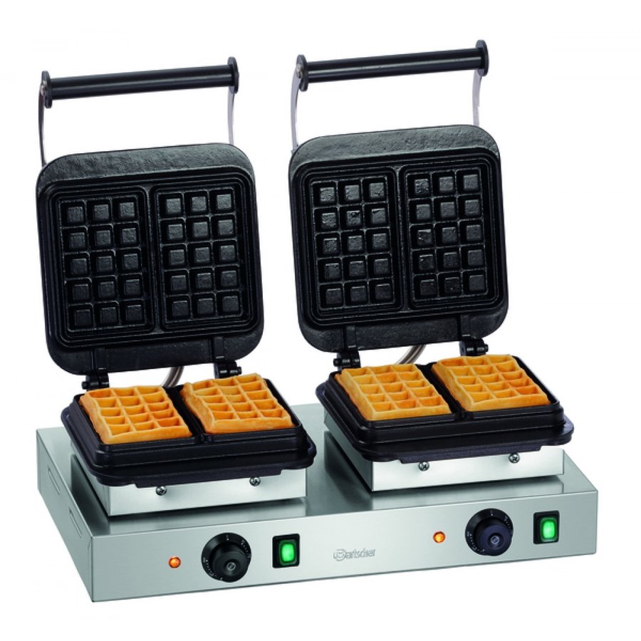 Waffle Iron Rectangular Double | 160 x 100 X 32 mm x 2