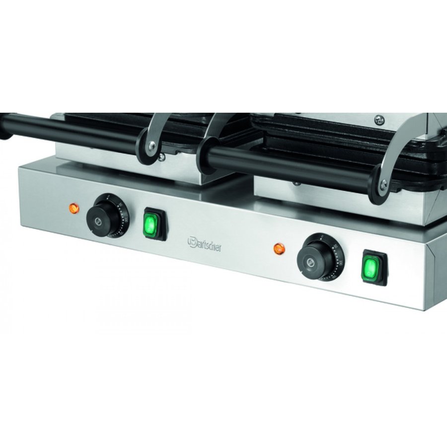 Waffle Iron Rectangular Double | 160 x 100 X 32 mm x 2