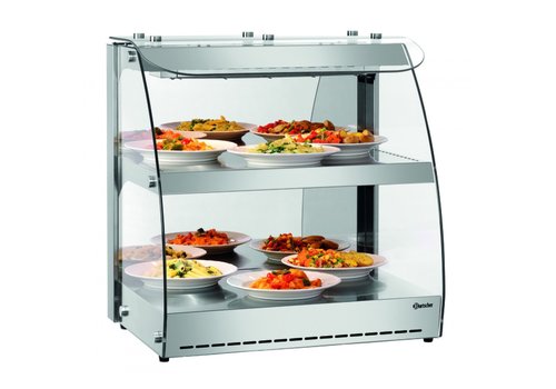  Bartscher Hot bar 5900 2ER | Stainless steel & glass 