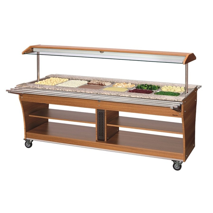 Buffet cart Warm | For 6x 1/1 GN containers