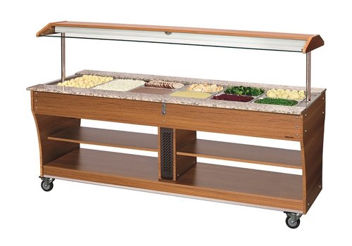  Bartscher Buffet trolley | Warm | For 6x 1/1 GN containers 