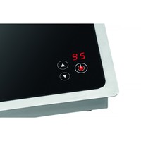 Induktionsheizplatte Glas | Geeignet für den Einbau | Max. 1000 W