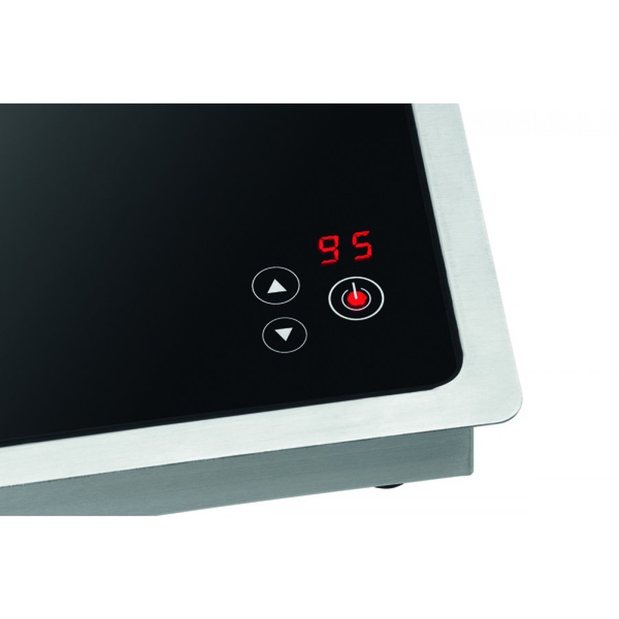 Plaque chauffante à induction Verre | Convient pour l'encastrement | Max. 1000W
